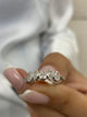 Diamond 5 Stone Ring 0.35 Carat White Gold 14K