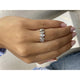 Diamond 5 Stone Ring 1.07 Carat White Gold 14K