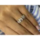 Diamond 5 Stone Ring 1.07 Carat White Gold 14K