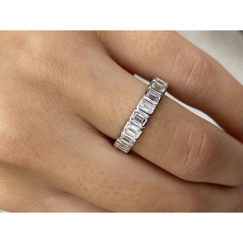 Diamond Eternity Ring 2.16 Carat Yellow Gold 14K