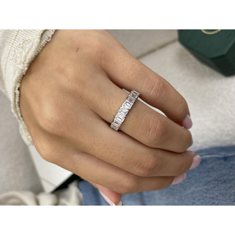 Diamond Eternity Ring 2.16 Carat Yellow Gold 14K