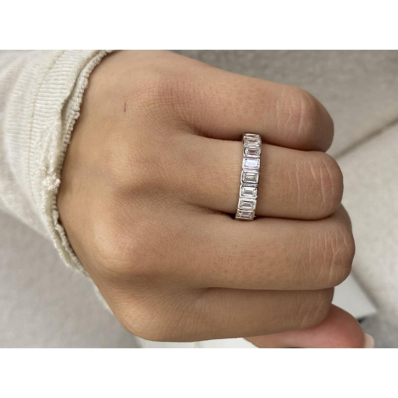Diamond Eternity Ring 2.16 Carat Yellow Gold 14K