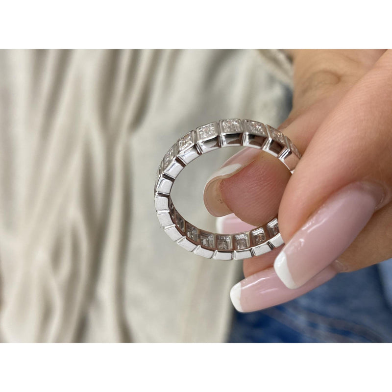 Diamond Eternity Ring 2.16 Carat Yellow Gold 14K