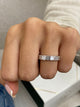 Diamond Half Eternity Ring 0.84 Carat White Gold 14K