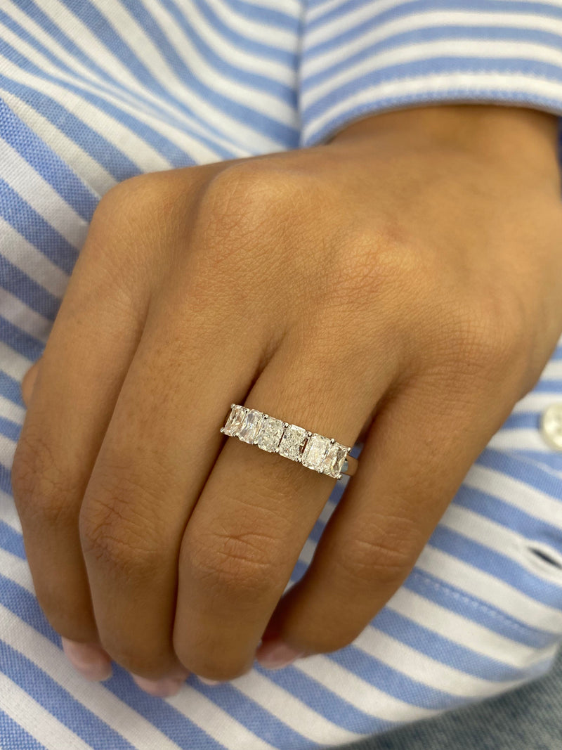 Diamond Stackable RIng 1.32 Carat White Gold 14K