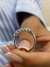 Diamond Stackable RIng 1.32 Carat White Gold 14K