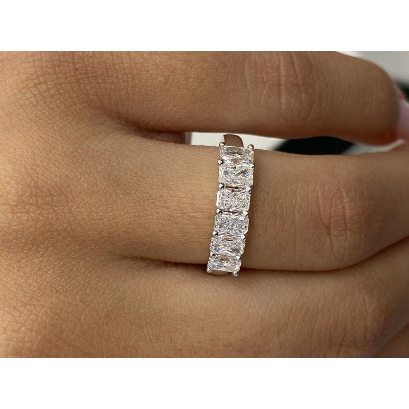 Diamond Stackable RIng 1.32 Carat White Gold 14K