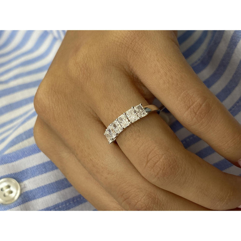 Diamond Stackable RIng 1.32 Carat White Gold 14K