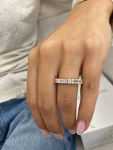 Diamond Half Eternity Band 1.61 Carat Yellow Gold 14K