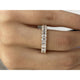 Diamond Half Eternity Band 1.61 Carat Yellow Gold 14K