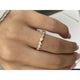 Diamond Half Eternity Ring 0.40 Carat White Gold 14K