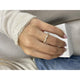 Diamond Half Eternity Ring 0.40 Carat White Gold 14K