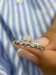Diamond Half Eternity Band 0.30 Carat White Gold 14K
