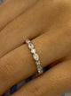 Diamond Half Eternity Band 0.30 Carat White Gold 14K