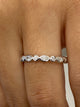 Diamond Half Eternity Band 0.30 Carat White Gold 14K