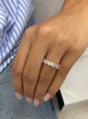 Diamond Half Eternity Band 1.41 Carat Rose Gold 14K