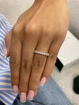 Diamond Stackable Ring 0.52 Carat Yellow Gold 14K