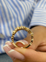 Diamond Wrap Ring 1.09 Carat Yellow Gold 14K