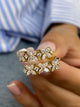 Diamond Wrap Ring 1.09 Carat Yellow Gold 14K