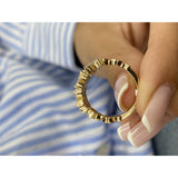 Diamond Wrap Ring 1.09 Carat Yellow Gold 14K