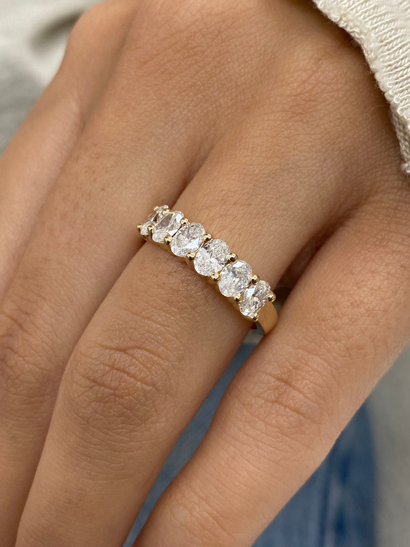 Diamond Stackable Ring 1.14 Carat Yellow Gold 14K