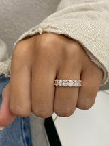 Diamond Stackable Ring 1.14 Carat Yellow Gold 14K