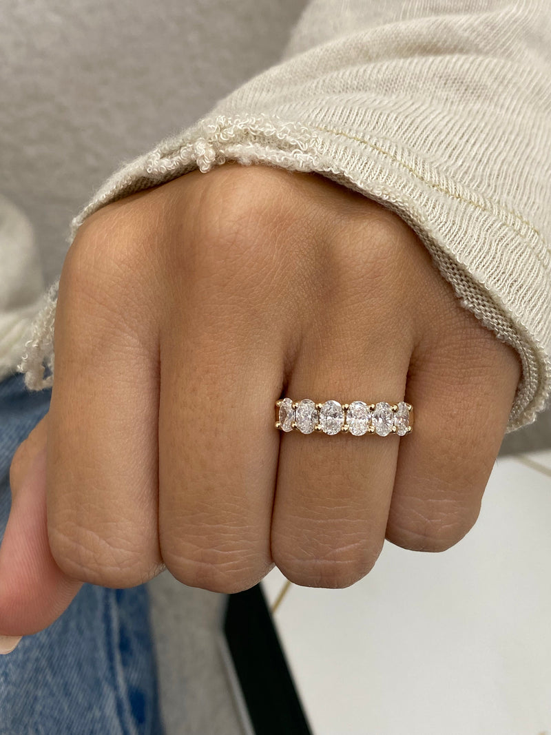 Diamond Stackable Ring 1.14 Carat Yellow Gold 14K