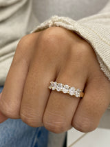 Diamond Stackable Ring 1.14 Carat Yellow Gold 14K