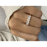 Diamond Stackable Ring 1.14 Carat Yellow Gold 14K