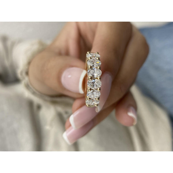 Diamond Stackable Ring 1.14 Carat Yellow Gold 14K