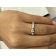 Diamond Half Eternity Band 0.79 Carat White Gold 14K