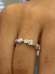 Diamond Half Eternity Band 0.79 Carat White Gold 14K