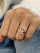 Diamond Wrap Ring 0.63 Carat Rose Gold 14K