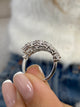 Diamond Wrap Ring 3.50 Carat White Gold 14K