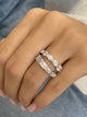 Diamond Wrap Ring 3.50 Carat White Gold 14K