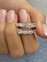 Diamond Wrap Ring 3.50 Carat White Gold 14K