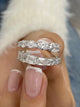 Diamond Wrap Ring 3.50 Carat White Gold 14K