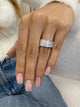 Diamond Dome Ring 1.26 Carat White Gold 14K