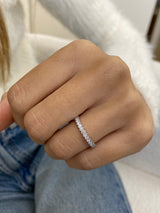 Diamond Half Eternity Ring 0.31 Carat White Gold 14K