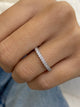 Diamond Half Eternity Ring 0.31 Carat White Gold 14K