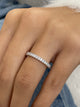 Diamond Half Eternity Ring 0.31 Carat White Gold 14K