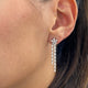 Diamond Drop Earrings 2.21 Carat White Gold 14K