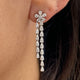 Diamond Drop Earrings 2.21 Carat White Gold 14K