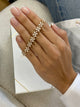 Diamond Tennis Bracelet 6.34 Carat Yellow Gold 14K