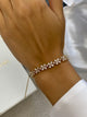 Diamond Tennis Bracelet 6.34 Carat Yellow Gold 14K