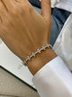 Diamond Tennis Bracelet 4.32 Carat White Gold 14K