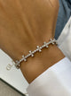 Diamond Tennis Bracelet 4.32 Carat White Gold 14K