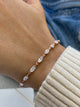 Diamond Tennis Bracelet 3.40 Carat Rose Gold 14K
