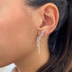 Diamond Drop Earrings 2.19 Carat White Gold 14K