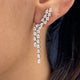 Diamond Drop Earrings 2.19 Carat White Gold 14K